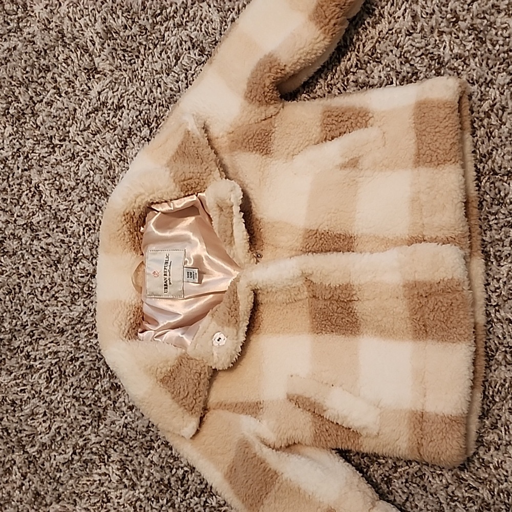 Urban Republic Size 12 months Jacket, Tan & Cream Colored